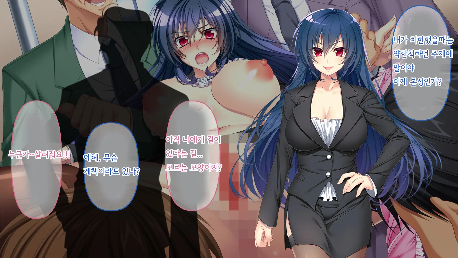 Nigeba Nashi! Misshitsu Chikan Densha ~ Otori Sosakan No Hamerare Jigoku | 도망칠수 없어! 밀실치한전차 ~함정수사관의 삽입지옥~